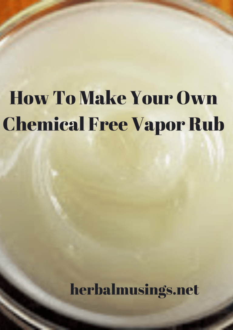 How To Make Your Own Chemical Free Vapor Rub