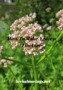 How To Make A Sleep Tincture